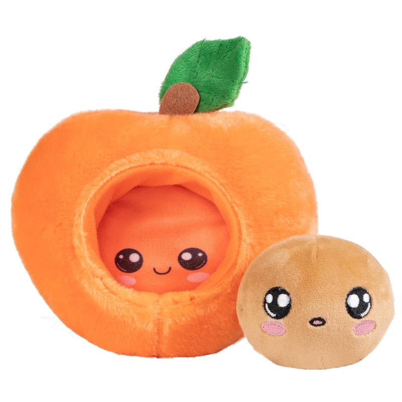 ADORA Soft & Squishy Peach Fruit Plush, Farm Fresh Scented Plush Toy Birthday Gift for Ages 1+ - Peach Pit - Image 1